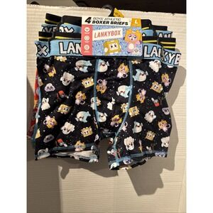 Lanky Box Boxer Briefs NEW with Tags Size L 10/12 Moisture Wicking Retention
